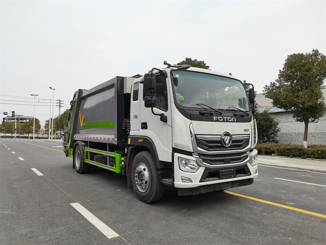 14方壓縮垃圾車-福田奧鈴國六14方壓縮式垃圾車廠家價格